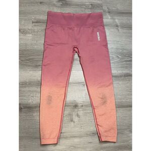 Gymshark Adapt Ombre Seamless Light‎ Pink Marl Leggings GLLG4120 | Sz: L